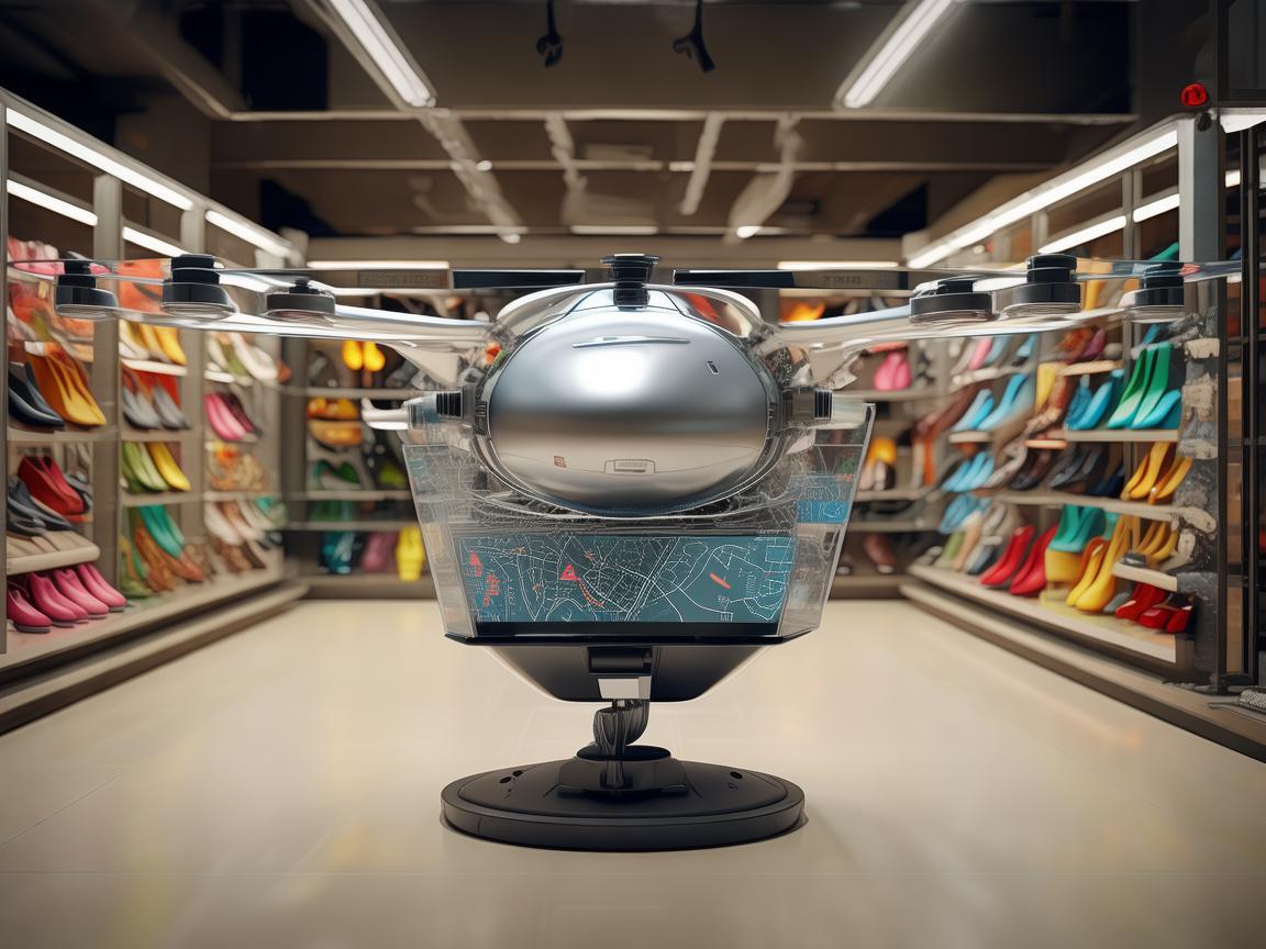 鞋店中的无人机导航科技新探索