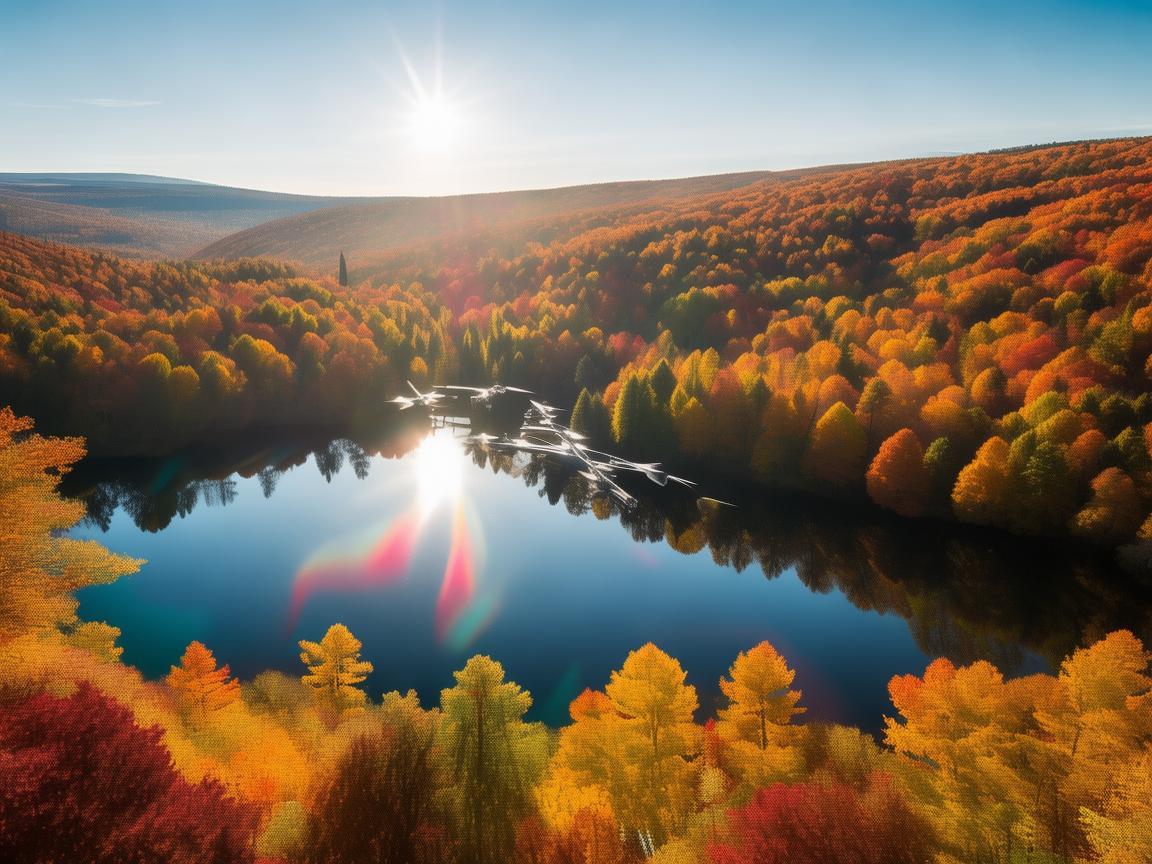 秋分时节，无人机导航科技的精彩演绎