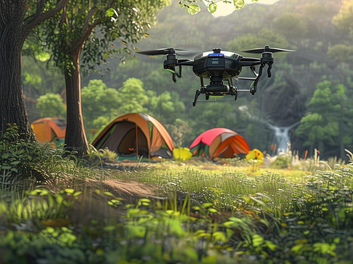 无人机导航助力露营地帐篷区探索