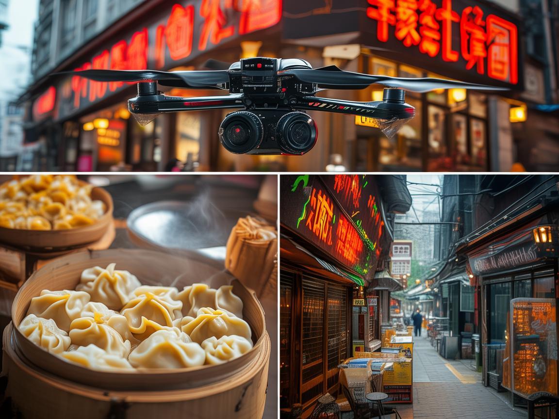 无人机导航科技，探寻上海小笼包的独特魅力