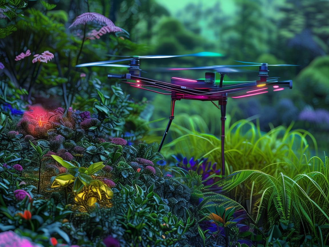 无人机导航科技助力装饰植物焕彩