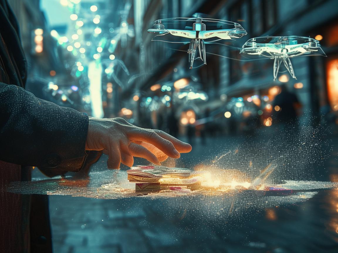 街头魔术与无人机导航科技的奇幻交织