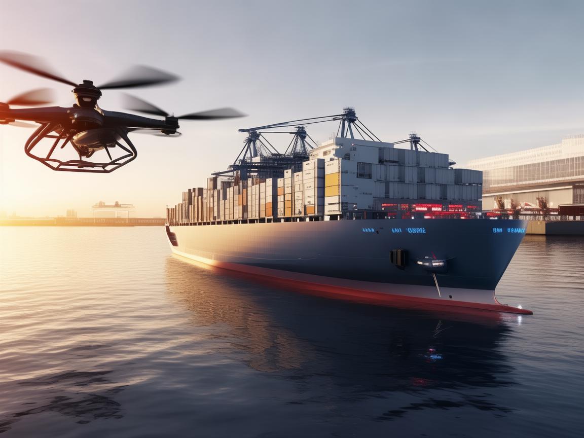 无人机导航科技助力集装箱船运输
